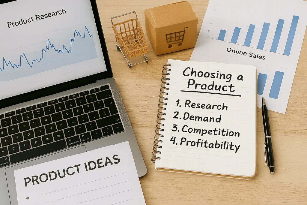 كيف تختار منتجات مربحة في التجارة الإلكترونية؟ دليلك من البداية حتى إطلاق المنتج الرابح