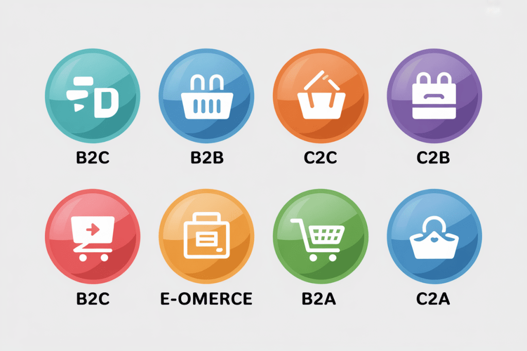 أنواع المتاجر الإلكترونية