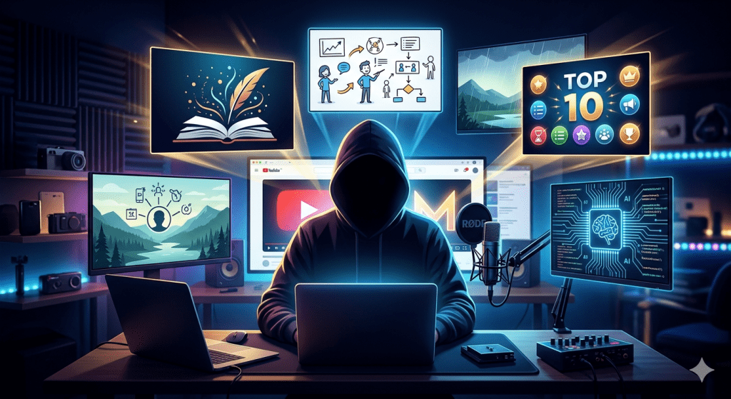 أفكار قنوات يوتيوب بدون ظهور