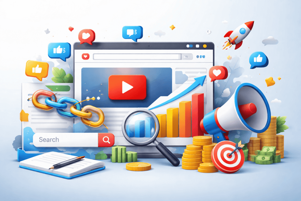 أهم 5 استراتيجيات لتحسين سيو اليوتيوب الخارجي off-page
