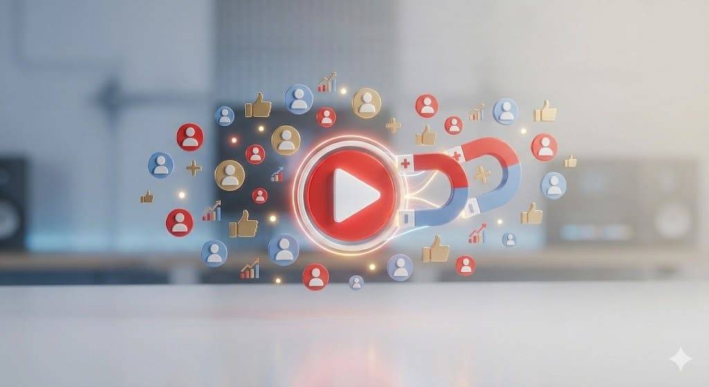 انشاء رابط اشتراك يوتيوب مباشر