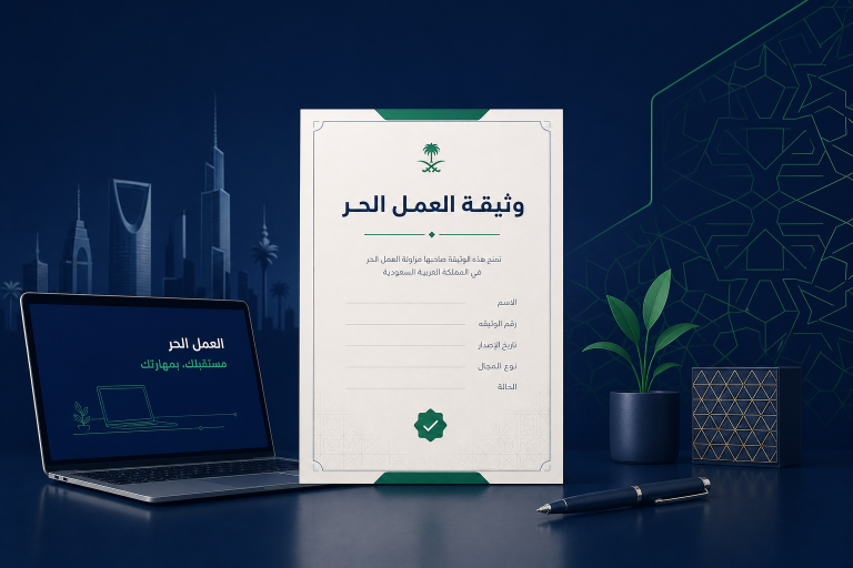 وثيقة العمل الحر في السعودية - دليل المستقل